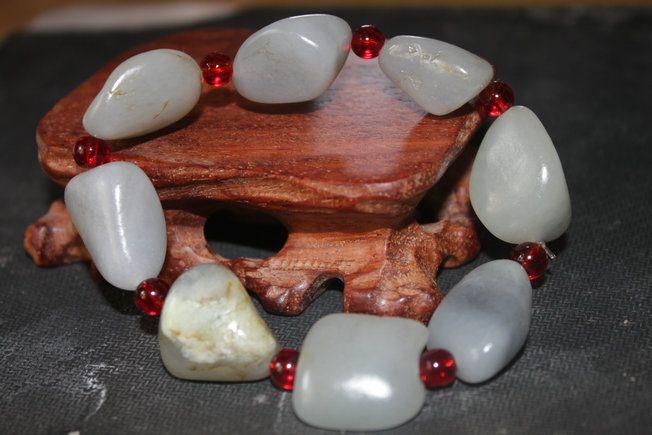 和田玉籽料 青花 原石(手链)_和田玉籽料 青花 原石(手链)价格_和田玉籽料 青花 原石(手链)图片_来自藏友竹林清风_玉石_地摊交易_华夏收藏网 cang.com