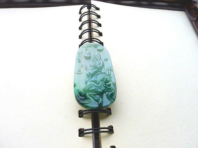 自然光实拍!天然A货好种仙老吊坠_自然光实拍