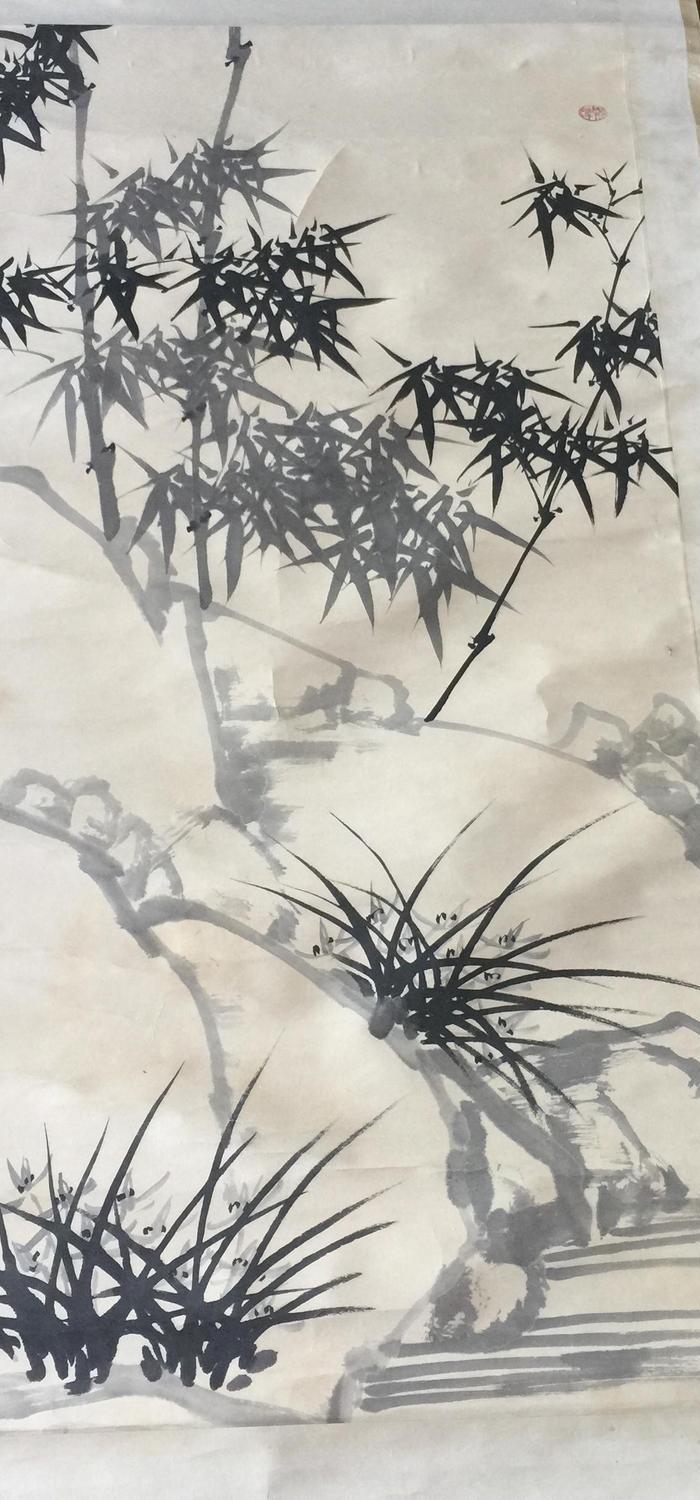 郑板桥 兰花竹子_郑板桥 兰花竹子价格_郑板桥
