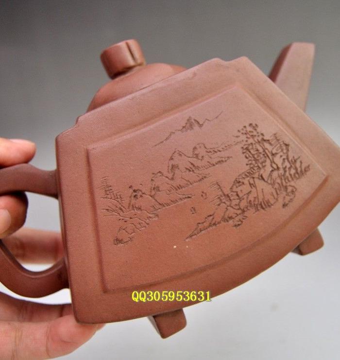 山水风景刻字紫砂壶_山水风景刻字紫砂壶价格