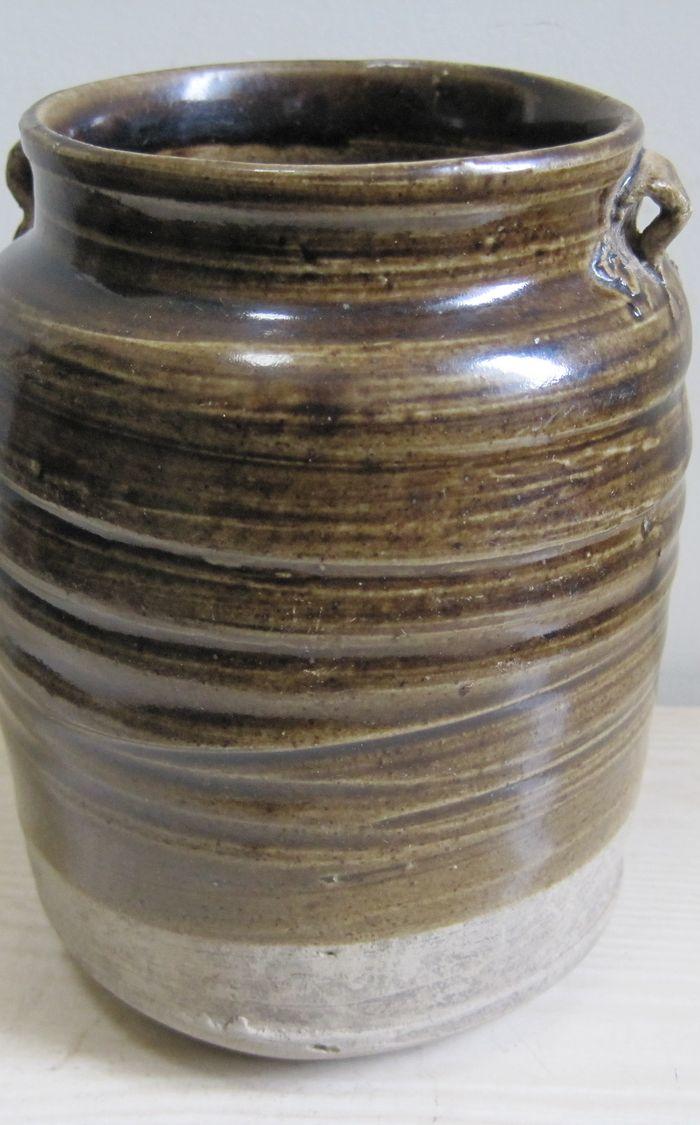 耀州窑金元青釉撇口炫纹双系罐_耀州窑金元青