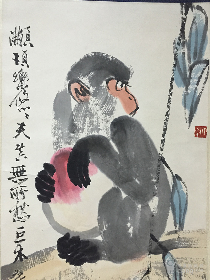 张朋字画-猴