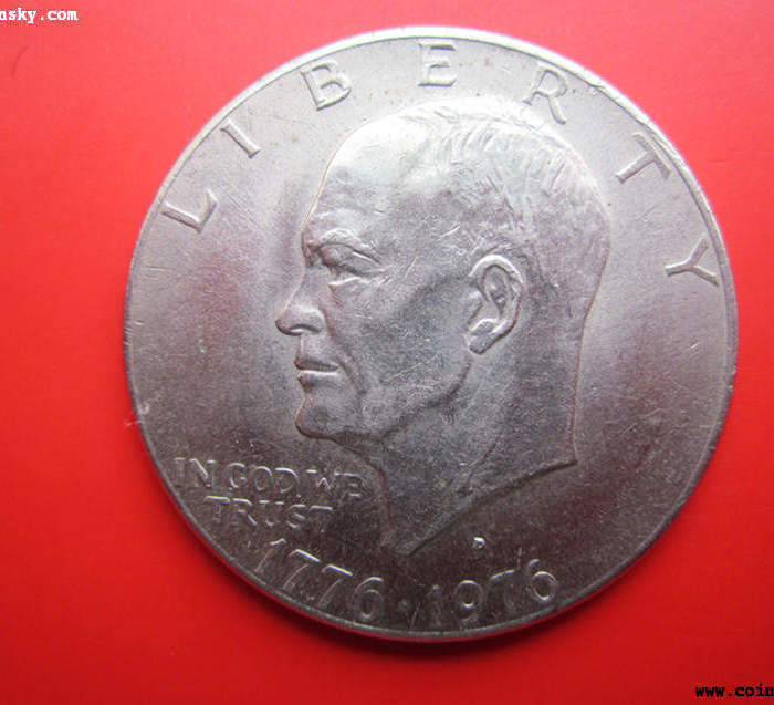 美国建国200周年1美元含银大硬币_美国建国2