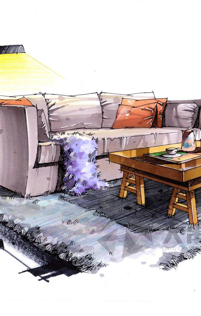 大禹手绘 建筑手绘 建筑考研 建筑设计 快题设计