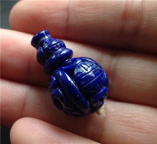 【玉泉文玩】D368-创汇时期纯天然青金石团