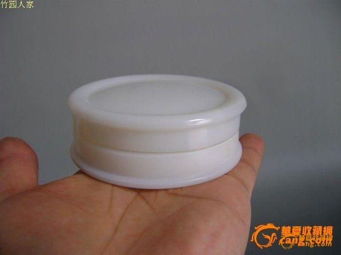 民国文用: 精美【奶白料】印泥盒_民国文用: 精