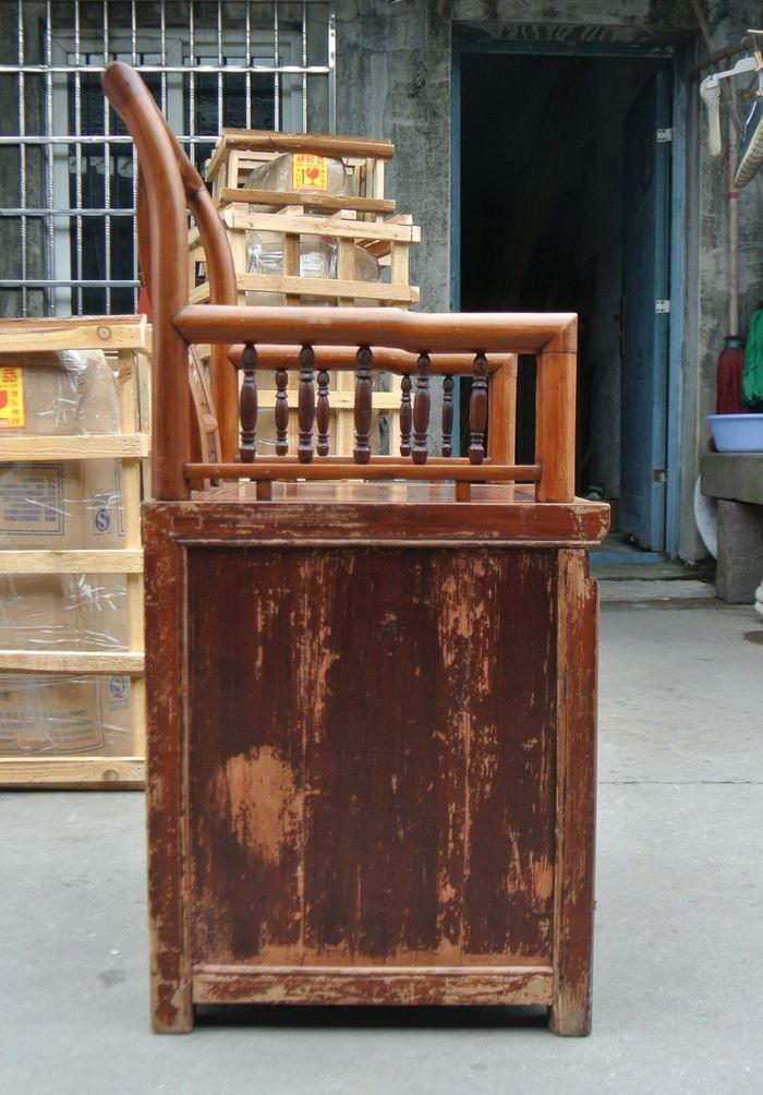 一张民国嵌骨箱型扶手椅_一张民国嵌骨箱型扶