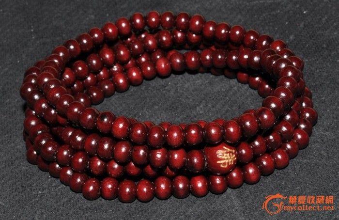 小叶紫檀红檀木佛珠念珠手链_小叶紫檀红檀木