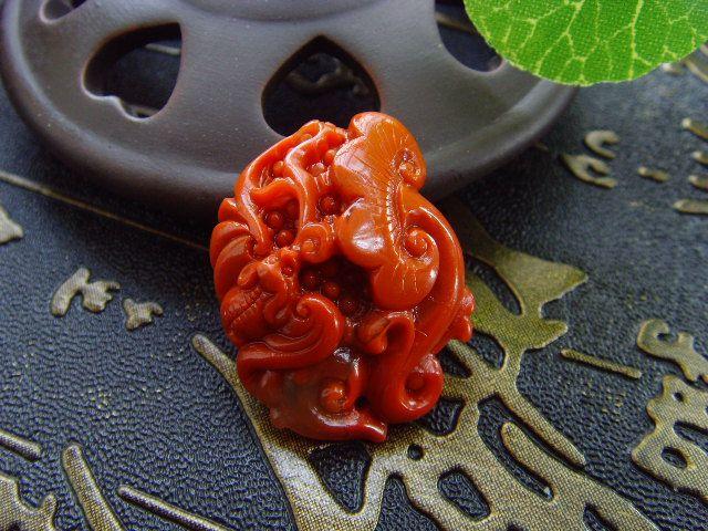 正品四川凉山南红玛瑙挂件吊坠福寿如意寓意吉