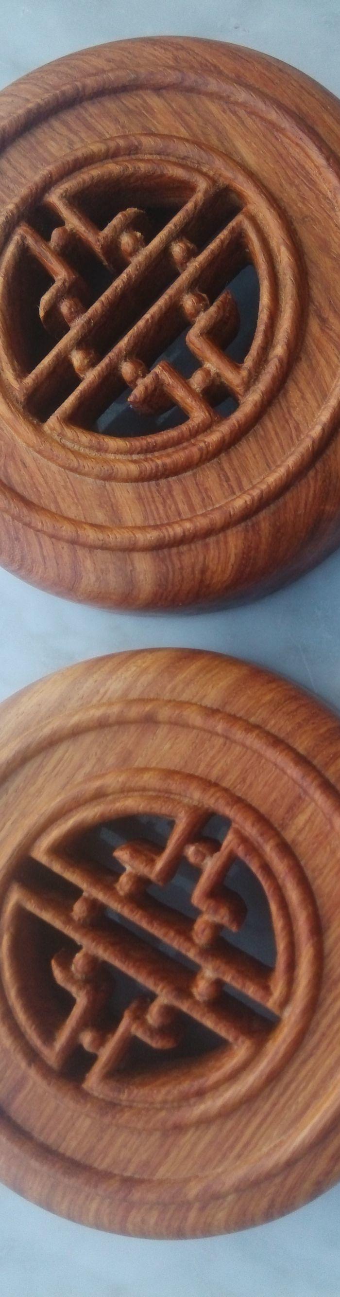 全品缅甸花梨木寿字罐盖一对_全品缅甸花梨木