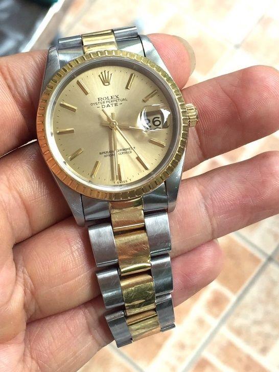 二手古董名表,原装正品瑞士机械表15200劳力