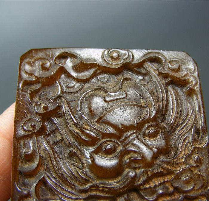 辟邪之物 新工浮雕钟馗抓小鬼大方牌(不议价出