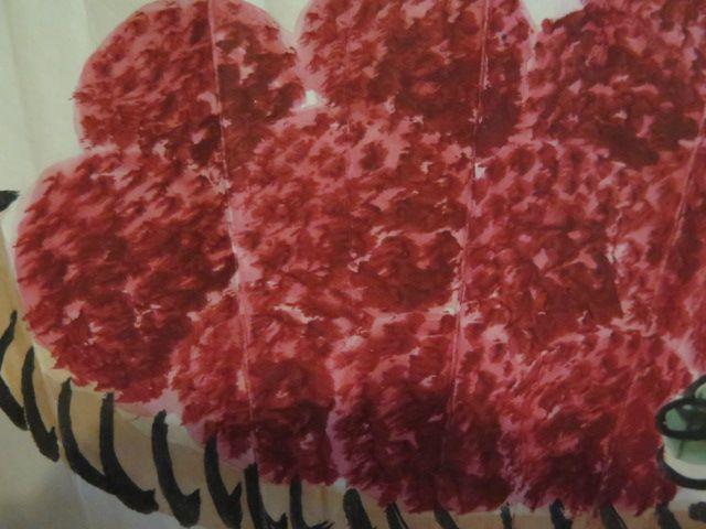 齐白石扇面作品荔枝飘香蜂自来_齐白石扇面作