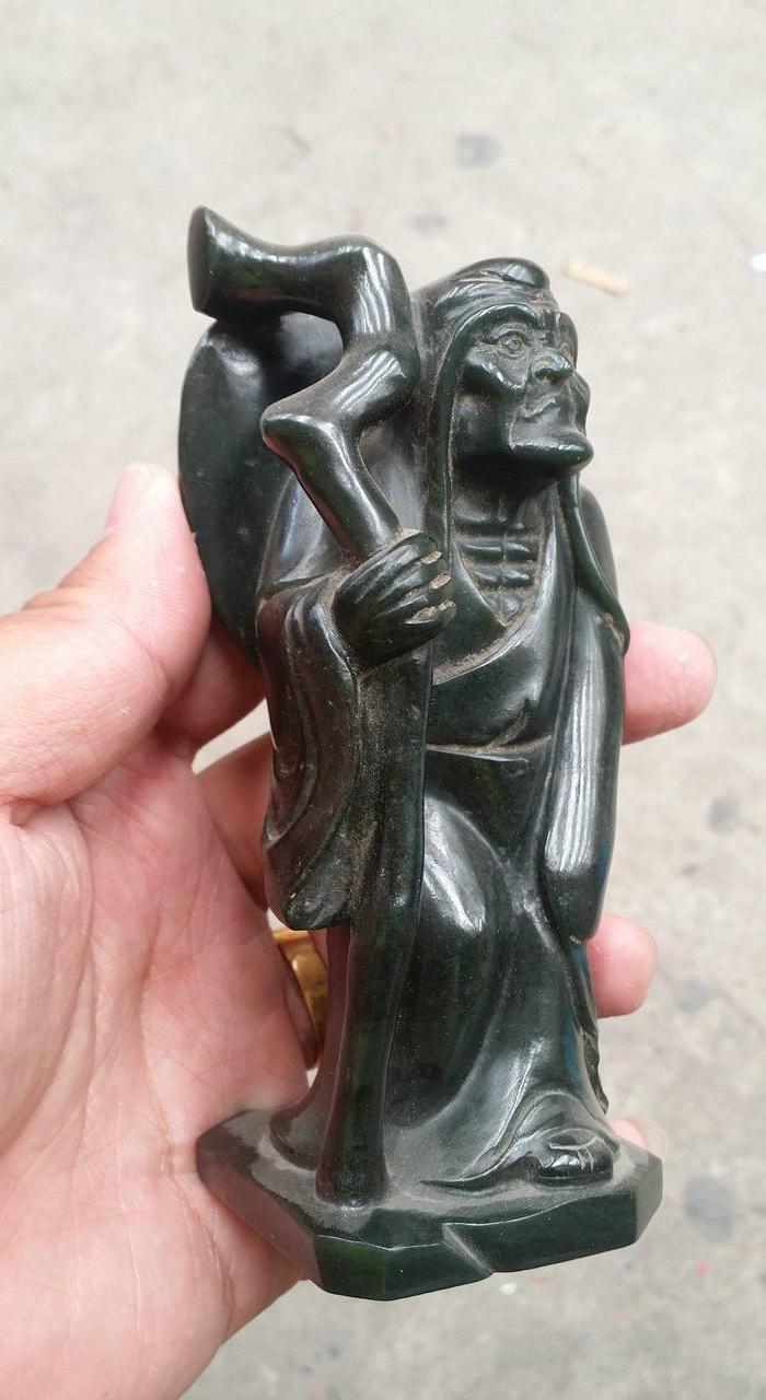 老碧玉十八罗汉一套十八个个个精品最高21CM