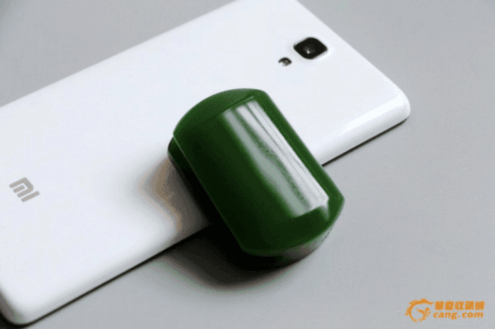 正品新疆和田玉碧玉菠菜绿皮带扣_正品新疆和