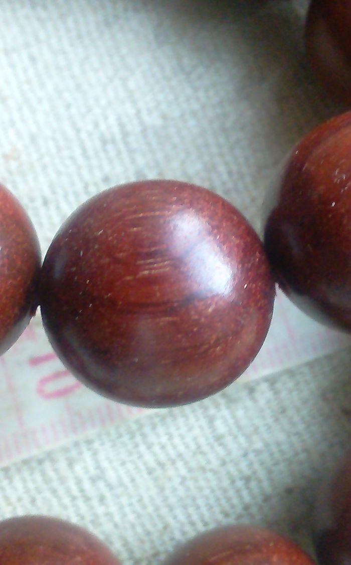 印度血檀手串一对(18mm)_印度血檀手串一对(