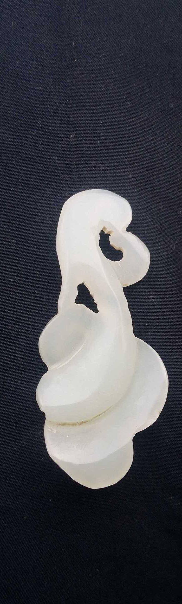 乡下收来的一朵白云玉件_乡下收来的一朵白云