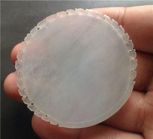 【玉泉文玩】D924-晚清民国老坑冰种翡翠观