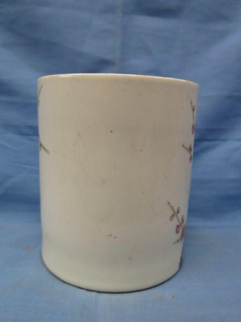 粉彩花卉诗文笔筒_粉彩花卉诗文笔筒价格_粉