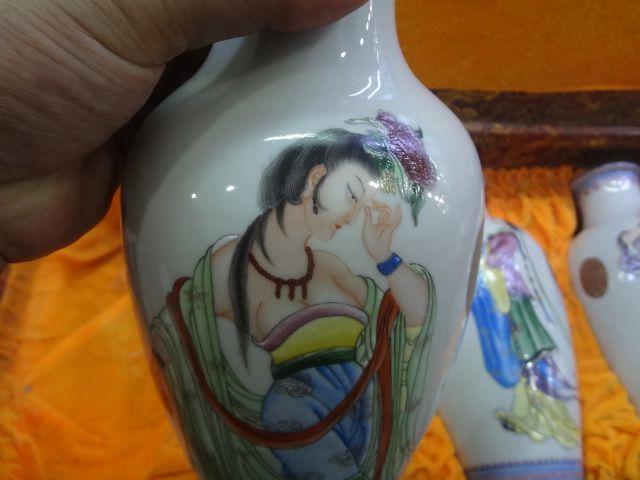 粉彩四大<em>才女</em>瓶一套_粉彩四大<em>才女</em>瓶一套价格