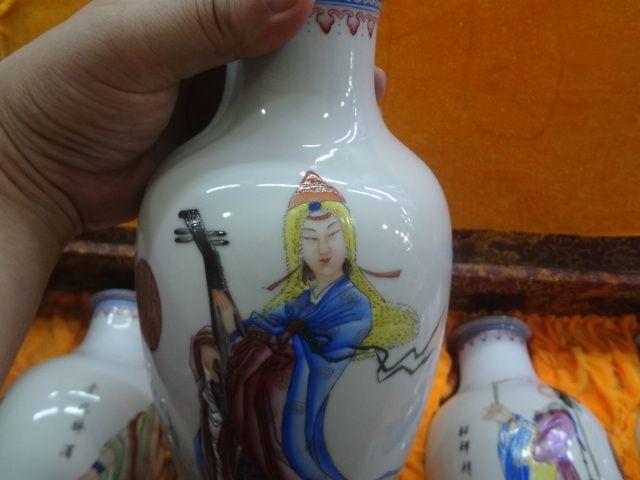 粉彩四大<em>才女</em>瓶一套_粉彩四大<em>才女</em>瓶一套价格