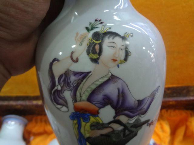 粉彩四大<em>才女</em>瓶一套_粉彩四大<em>才女</em>瓶一套价格