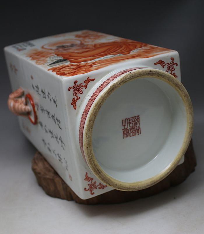 王步矾红釉罗汉香器_王步矾红釉罗汉香器价格