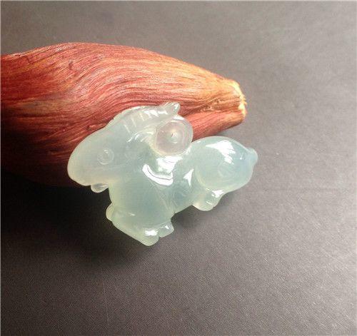 【玉泉文玩】E65-创汇时期冰种满水底翡翠生