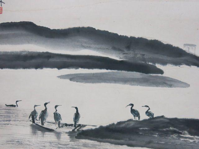 当代画家杨明义洞庭烟雨_当代画家杨明义洞庭