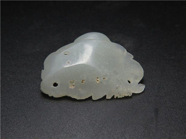 【玉格格994】清代老和田玉弥勒佛帽饰吊坠_