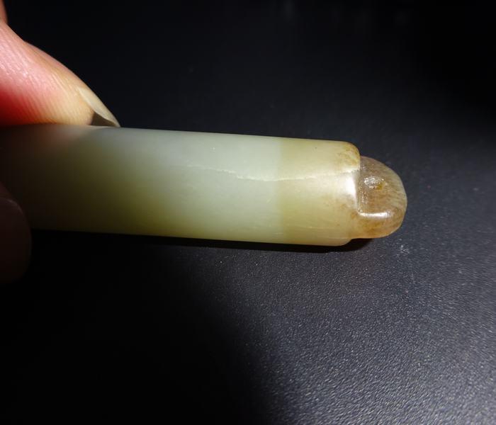 清代和田玉管【具体不懂得是啥东西啥用途】_