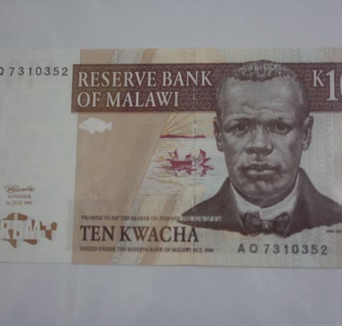 外国钱币 马拉维1989年发行10克瓦查_外国钱