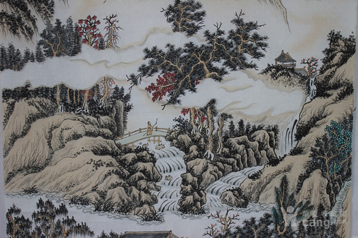 王慧仿古山水画