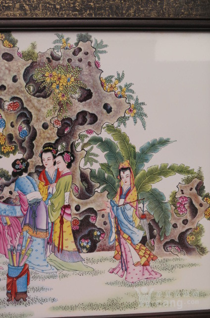 王大凡.十二金钗【瓷板画】