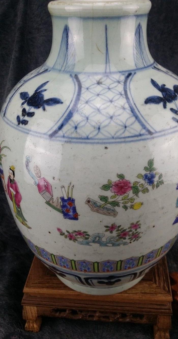 乡下收来的贵族提亲选美图纹瓷瓶瓷器_乡下收