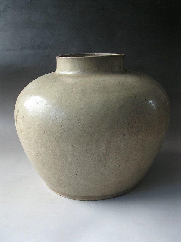 明代-紫砂胎-白娇子釉高颈茶叶罐_明代-紫砂胎