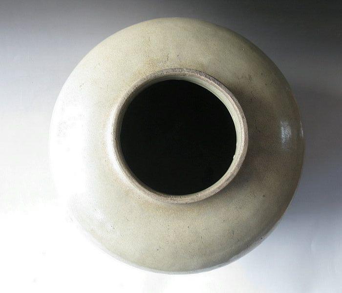 明代-紫砂胎-白娇子釉高颈茶叶罐_明代-紫砂胎