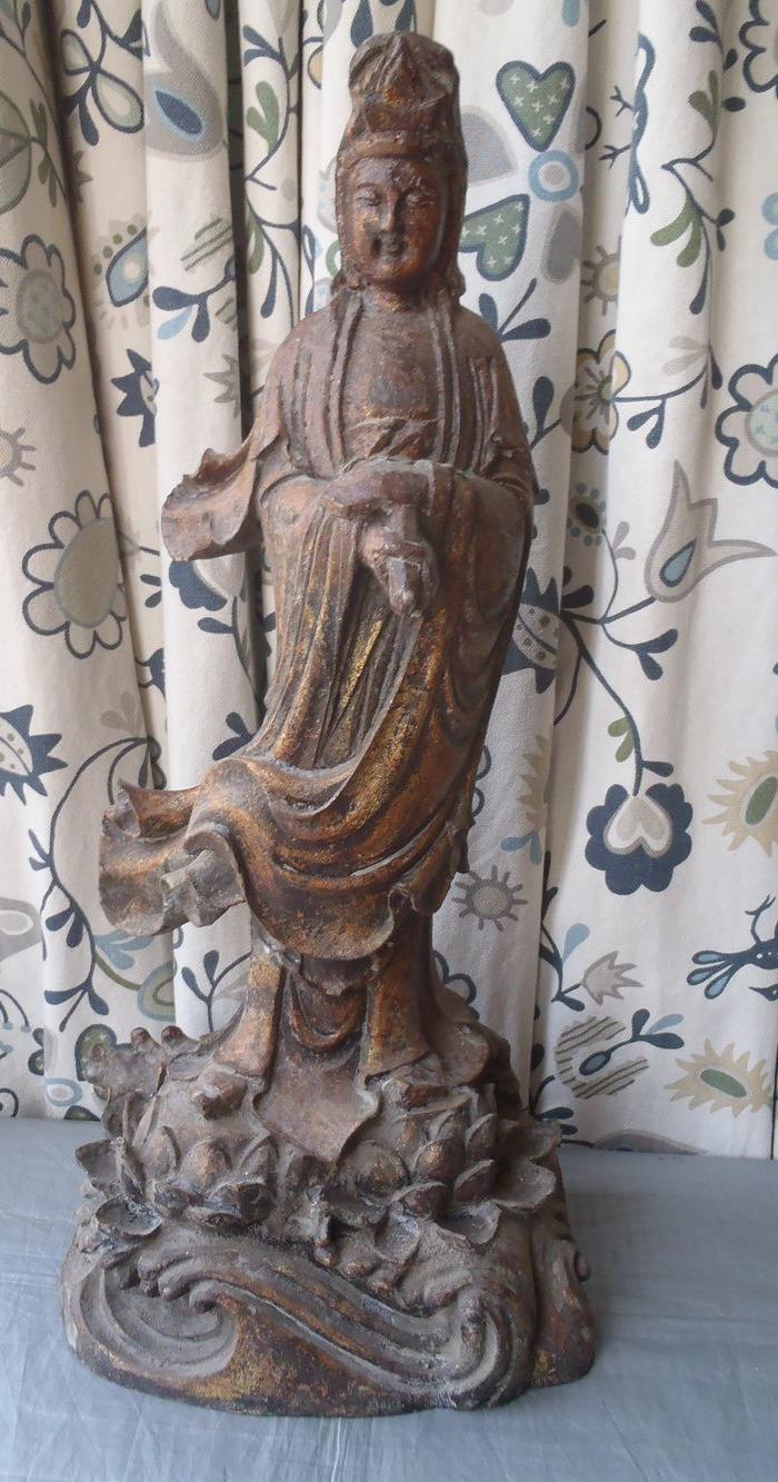 樟木雕渡海观世音(053)_樟木雕渡海观世音(05