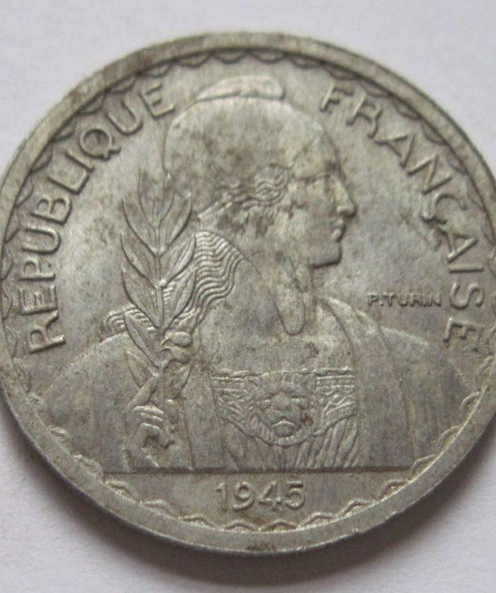 《越南050》法属印支铝币:1945年20分_《越南