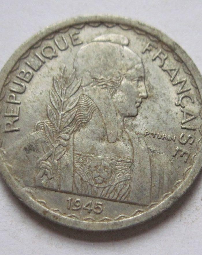 《越南053》法属印支铝币:1945年20分_《越南