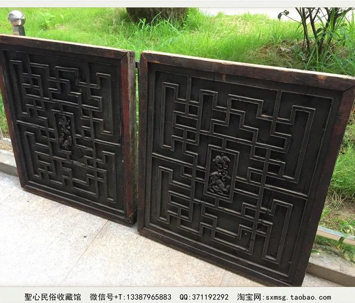 Y-669#人物雕板\/双面工\/老物件构件\/屏风\/圣心