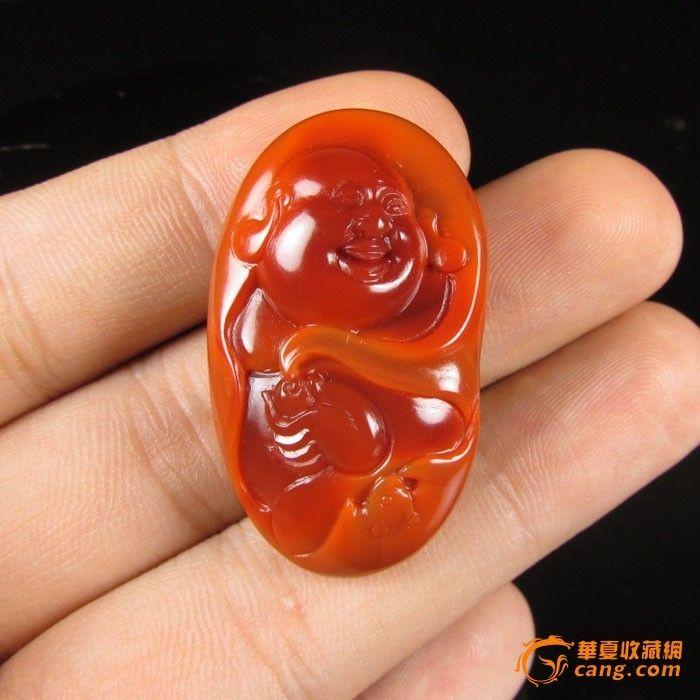 品南红玛瑙保山南红玛瑙宝山料弥勒佛DB43_