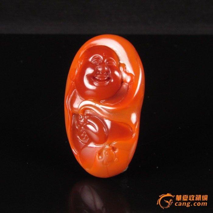 品南红玛瑙保山南红玛瑙宝山料弥勒佛DB43_