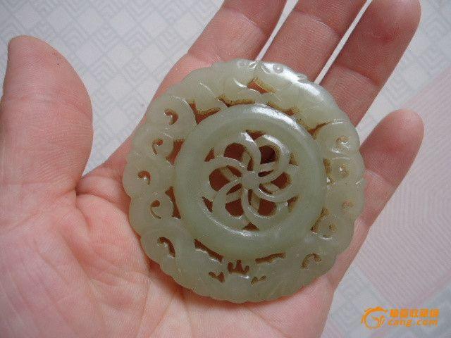 下乡收来的清代和田玉时来运转牌_下乡收来的