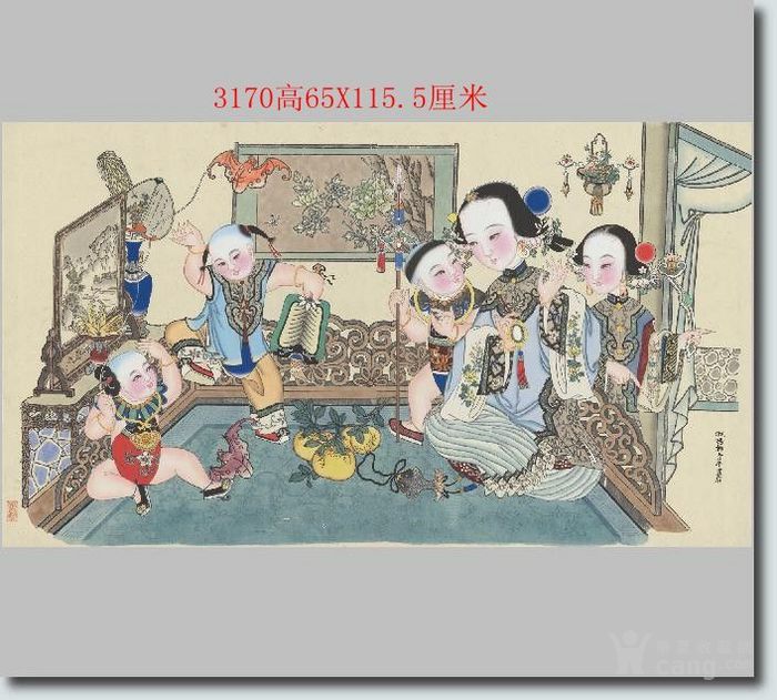 3170天津杨柳青年 福禄喜庆