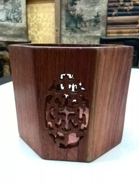 香花梨八角木筒_香花梨八角木筒价格_香花梨