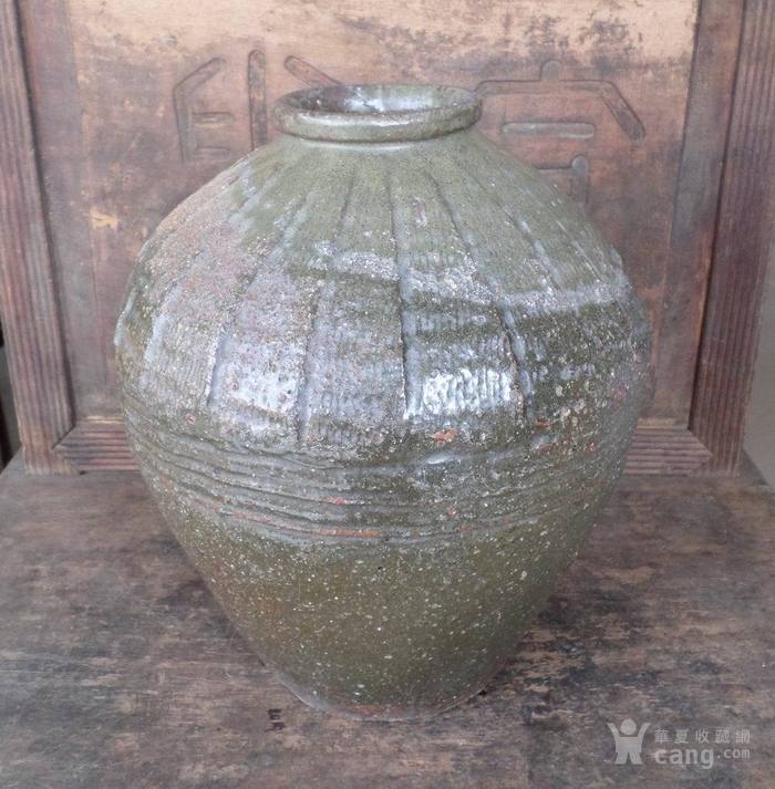 古代.绿釉大酒坛