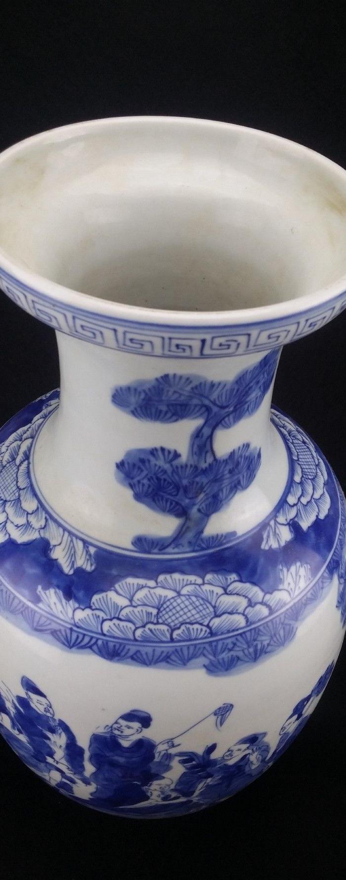 诸神轮道青花大瓷瓶瓷器_诸神轮道青花大瓷瓶