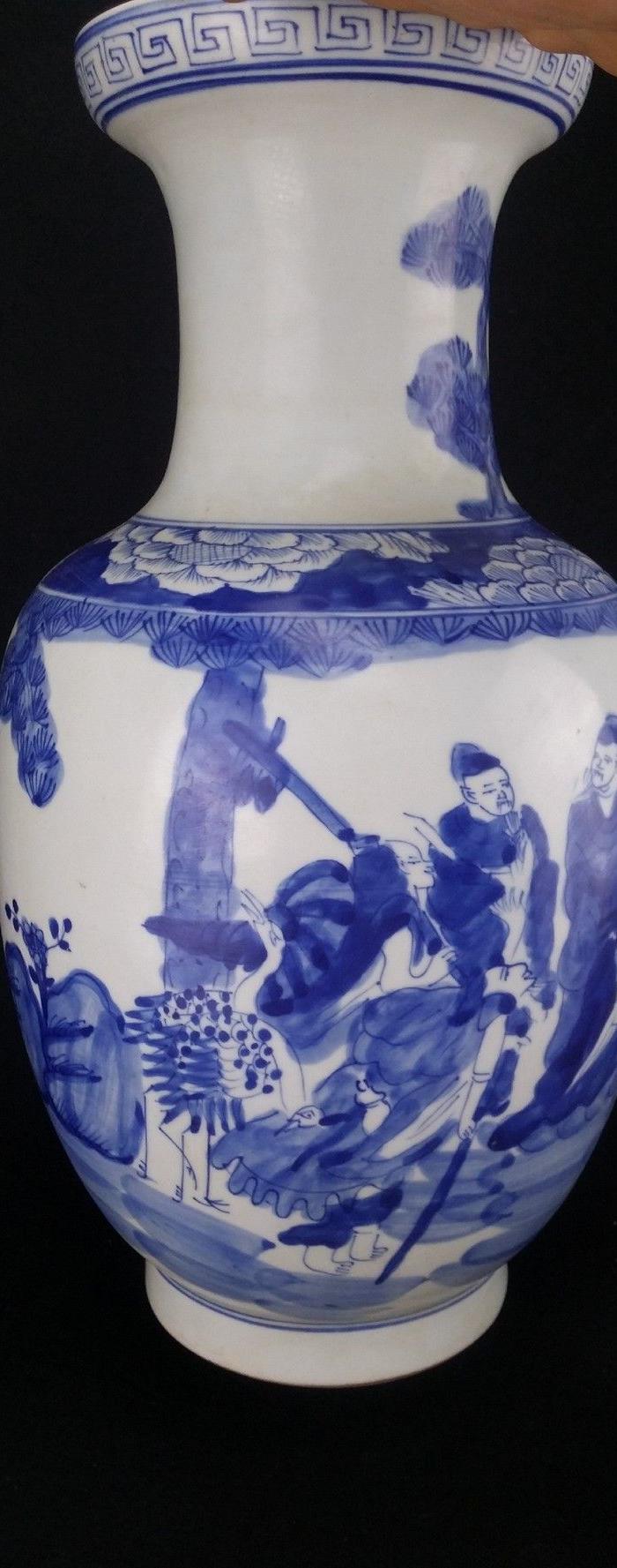 诸神轮道青花大瓷瓶瓷器_诸神轮道青花大瓷瓶