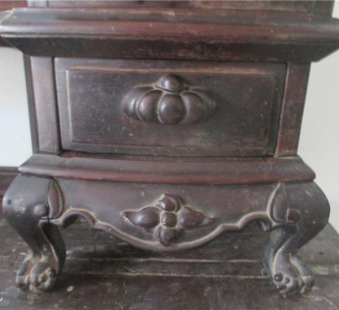 晚清官太太 富家小姐全红木梳妆柜 假一赔十_